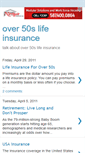 Mobile Screenshot of over50slifeinsurance.blogspot.com