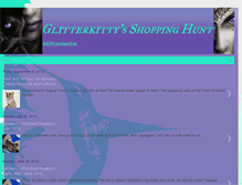 Tablet Screenshot of glitterkittysshoppinghunt.blogspot.com