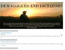 Tablet Screenshot of demagoguesanddictators.blogspot.com