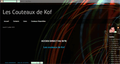 Desktop Screenshot of couteaux-kof.blogspot.com