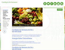 Tablet Screenshot of cardapiodasemana.blogspot.com