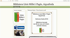 Desktop Screenshot of biblioaiguafreda.blogspot.com