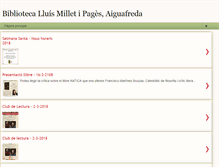 Tablet Screenshot of biblioaiguafreda.blogspot.com