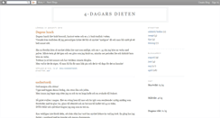 Desktop Screenshot of 4dagarsdieten.blogspot.com