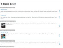 Tablet Screenshot of 4dagarsdieten.blogspot.com