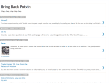 Tablet Screenshot of bringbackpotvin.blogspot.com