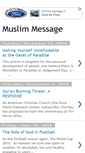 Mobile Screenshot of muslimmessage.blogspot.com