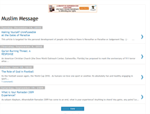 Tablet Screenshot of muslimmessage.blogspot.com