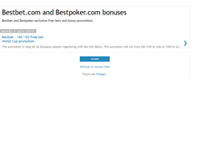 Tablet Screenshot of bestbetbonus.blogspot.com