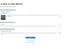 Tablet Screenshot of amasktohidebehind.blogspot.com