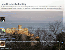 Tablet Screenshot of iwouldratherbeknitting.blogspot.com