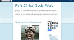 Desktop Screenshot of patsclinicalsocialwork.blogspot.com