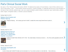 Tablet Screenshot of patsclinicalsocialwork.blogspot.com