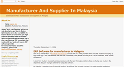 Desktop Screenshot of malaysiamanufacturer.blogspot.com