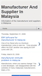Mobile Screenshot of malaysiamanufacturer.blogspot.com