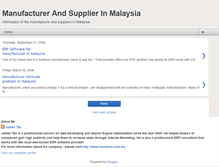 Tablet Screenshot of malaysiamanufacturer.blogspot.com