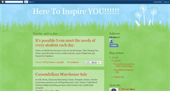 Desktop Screenshot of here2inspireu.blogspot.com