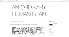 Desktop Screenshot of anordinaryhumanbean.blogspot.com