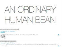 Tablet Screenshot of anordinaryhumanbean.blogspot.com