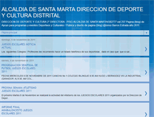 Tablet Screenshot of deporteyculturadistrital.blogspot.com