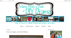 Desktop Screenshot of mamawithadashofdiydrama.blogspot.com