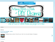 Tablet Screenshot of mamawithadashofdiydrama.blogspot.com