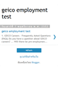 Mobile Screenshot of geicoemploymenttest.blogspot.com