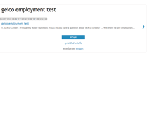 Tablet Screenshot of geicoemploymenttest.blogspot.com