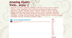 Desktop Screenshot of jquery-tricks.blogspot.com