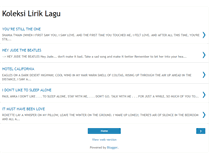 Tablet Screenshot of lirikkoleksiku.blogspot.com