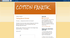 Desktop Screenshot of cottonfanatik.blogspot.com