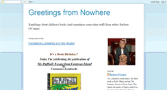 Desktop Screenshot of greetings-from-nowhere.blogspot.com