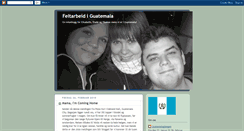 Desktop Screenshot of guatemalafeltarbeid.blogspot.com