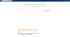 Desktop Screenshot of jenniferanistonfun.blogspot.com