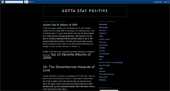 Desktop Screenshot of gottastaypositive.blogspot.com