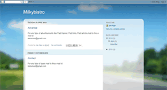 Desktop Screenshot of milkybistro.blogspot.com