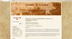 Desktop Screenshot of estudiosestrategicosyfrontera.blogspot.com