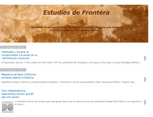 Tablet Screenshot of estudiosestrategicosyfrontera.blogspot.com