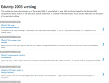 Tablet Screenshot of educause2005.blogspot.com