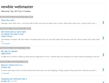 Tablet Screenshot of newbiewebmaster.blogspot.com