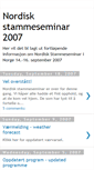 Mobile Screenshot of nordisk2007.blogspot.com