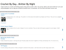 Tablet Screenshot of crochetbydayknitterbynight.blogspot.com