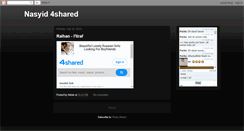 Desktop Screenshot of nasyid4shared.blogspot.com