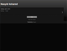 Tablet Screenshot of nasyid4shared.blogspot.com