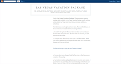 Desktop Screenshot of lasvegasvacationpackage.blogspot.com