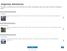 Tablet Screenshot of jorgensonadventures.blogspot.com