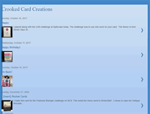 Tablet Screenshot of crookedcardcreations.blogspot.com