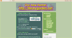 Desktop Screenshot of librarygarden.blogspot.com