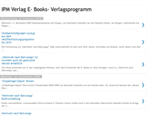 Tablet Screenshot of ipmverlage-books.blogspot.com