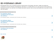 Tablet Screenshot of ibshydlibrary.blogspot.com